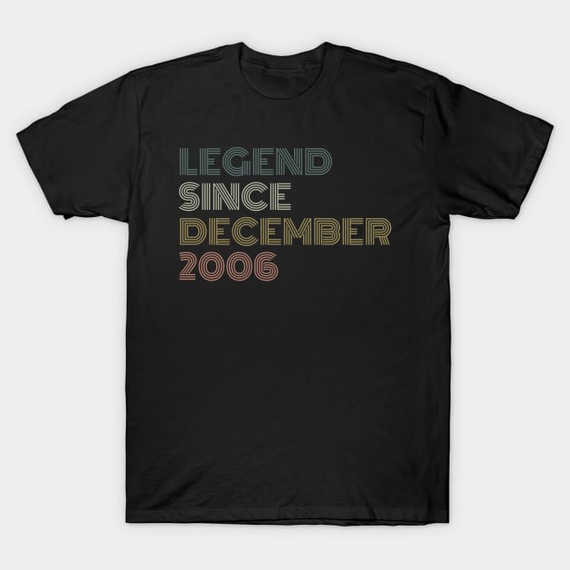 Legend Since December 2006 T-Shirt by BoomaFlowers22